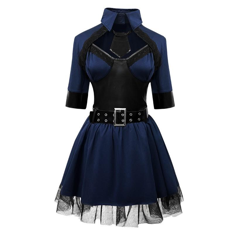 Halloween Police Costume Sexy Role Play Uniform Nightclub Party Stage Performance