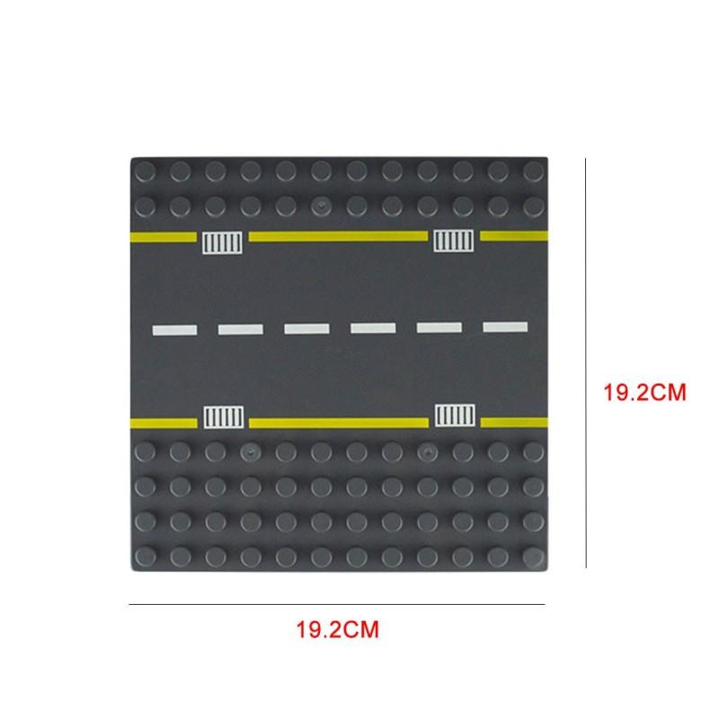 Diy Autobahn Straßenplatte Bausteine Steine Spielzeug Kompatibel mit Lego Duplo