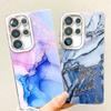 Geeignet für Neues Samsung S25 Ultra Handyhülle S24plus Beidseitig Beschichtet Imd Galvanisiert Marmor A55 Hülle