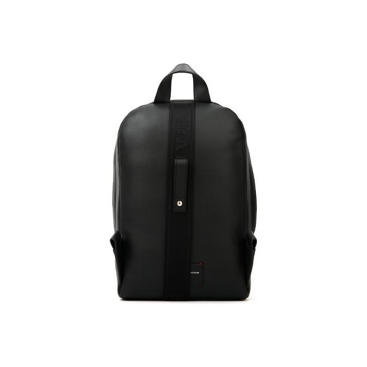 Bally Red And White Striped Leather Shoulder Bag Regular Men Shoulder Bag Black HARI-10