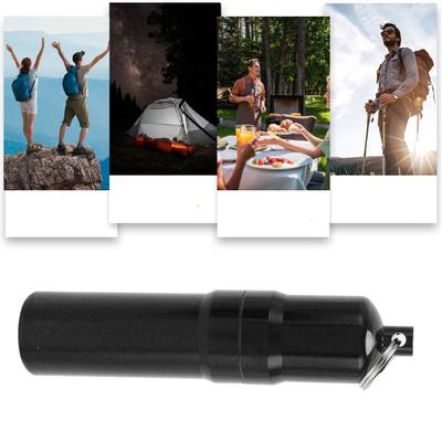Metal Storage Tube Aluminium Alloy Water Proof Tube Container for Outdoor Camping Travel