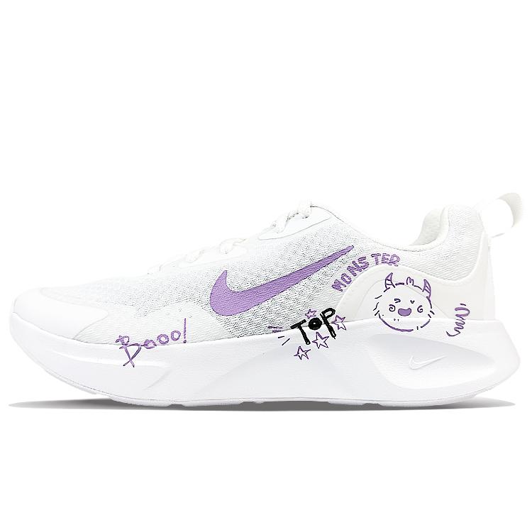 Nike Wearallday Low top Casual Running Shoes Women s Purple White CJ1677-100(Team40-) 38.5