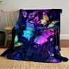 Vibrant Butterfly Night Sky for All Seasons Blanket Lunch Break Throw Gift