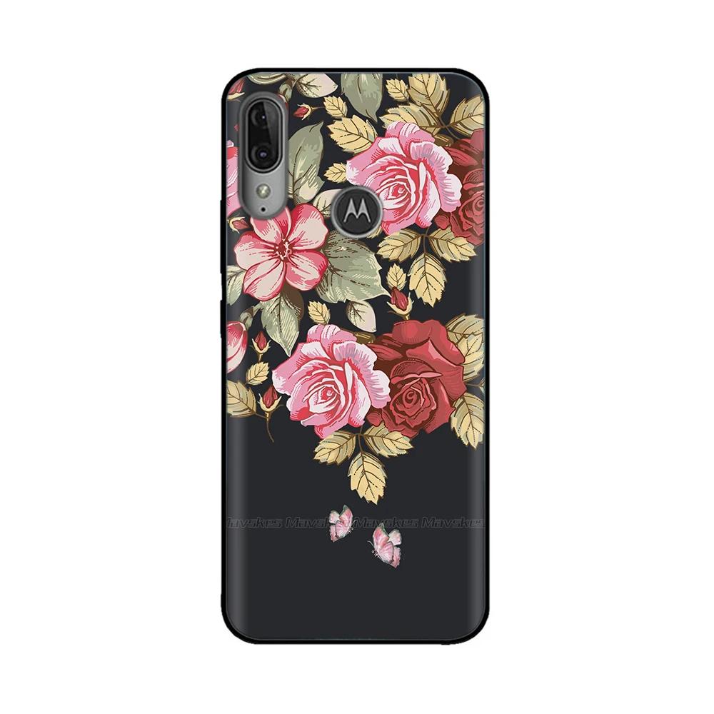 For Moto E6 Plus Case Soft Black Silicone Phone Back Cover For Motorola Moto E6 Play E6s 2020 MotoE6 Plus Case Cover Coque Funda
