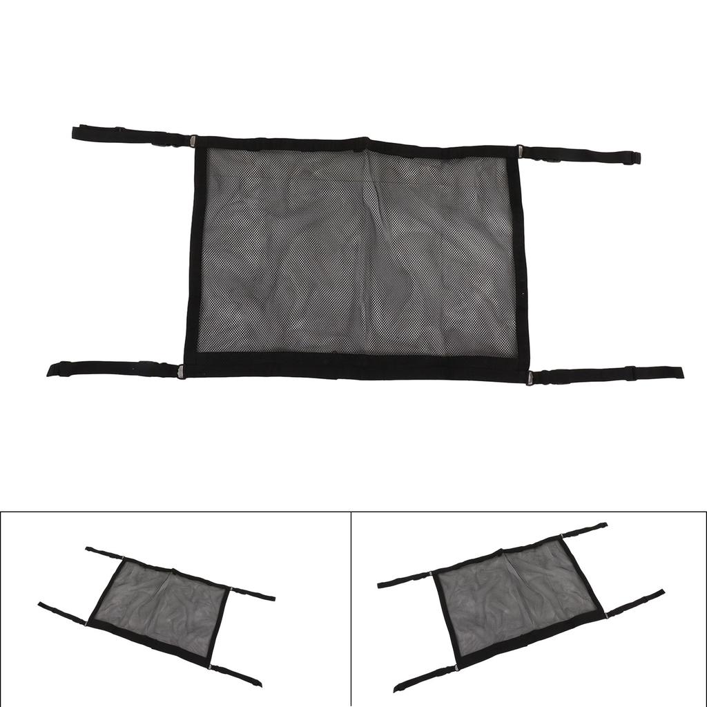 Car Ceiling Cargo Net Pocket Car Mesh Roof Organizer for Fishing Rod Travel Toys Bedding