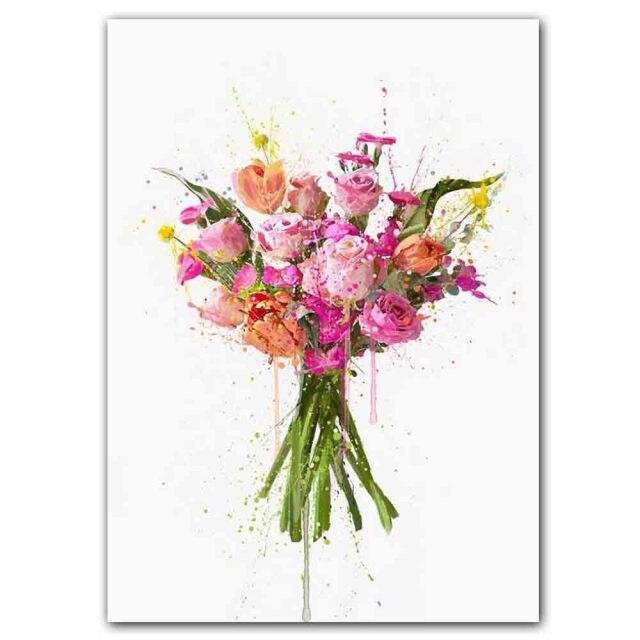 

Новый скандинавский абстрактный всплеск чернил, художественная печать, картина на холсте, цветок, постер, офисная настенная живопись, гостиная, украшение для дома, фреска без рамки 21*30cm