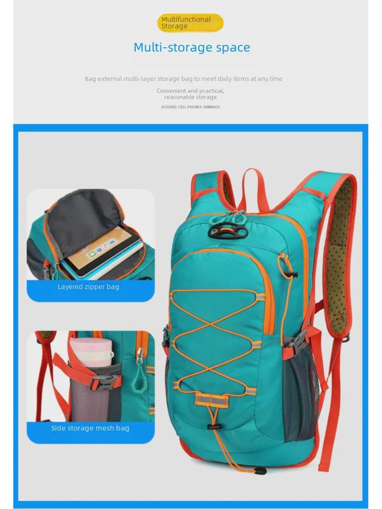 Voděodolný cyklistický cestovní batoh s velkou kapacitou 2024 - odolný polyester pro venkovní sporty