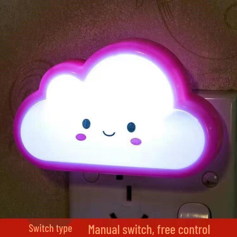 Cartoon LED Night Light with Light Sensor for Baby's Bedroom