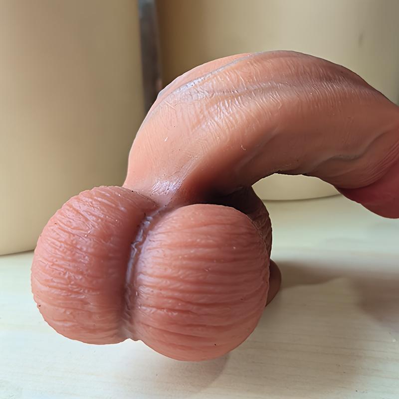 4 Sizes Ultra-Soft Realistic Silicone Dildo, Natural Flexible Design, Prominent Vein Texture, Strong Suction Cup, Premium Liquid Silicone Collection