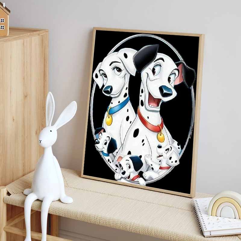 Disney Pittura con Diamanti Pongo Famiglia Petty Ritratto Tema Illustrazione Carino Fai da Te Mosaico di Strass Kit Punto Croce Ricamo Regalo Decorazione per la Casa