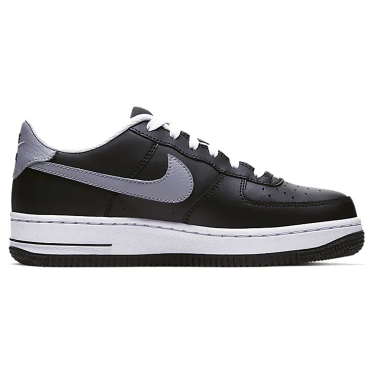 Nike Air Force 1 LV8 GS Black Wolf Grey Kids Sneakers White CT5531-001