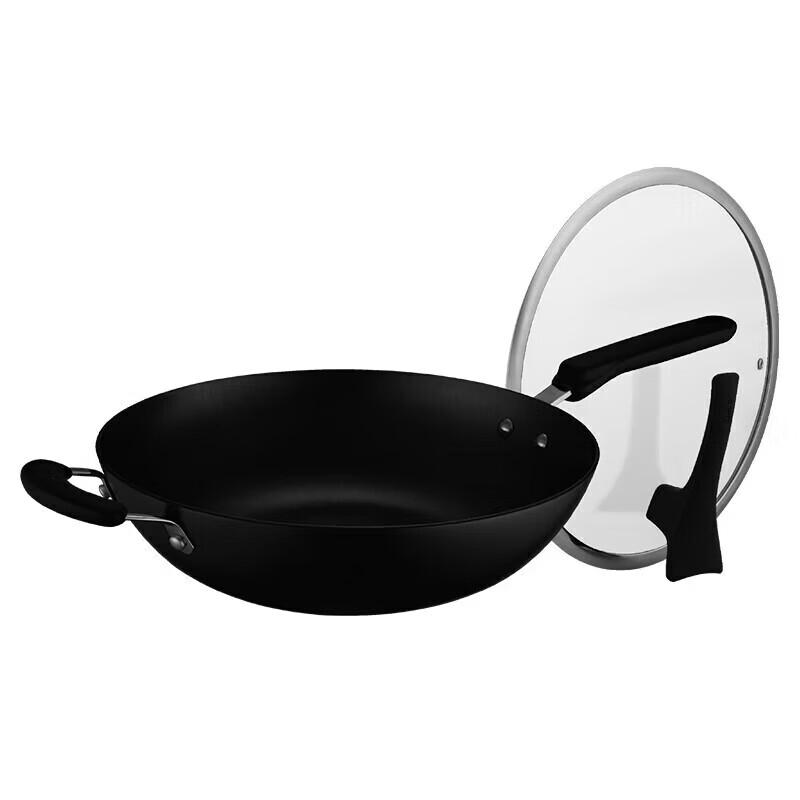 Aishida 32cm Rust-Resistant Cast Iron Wok
