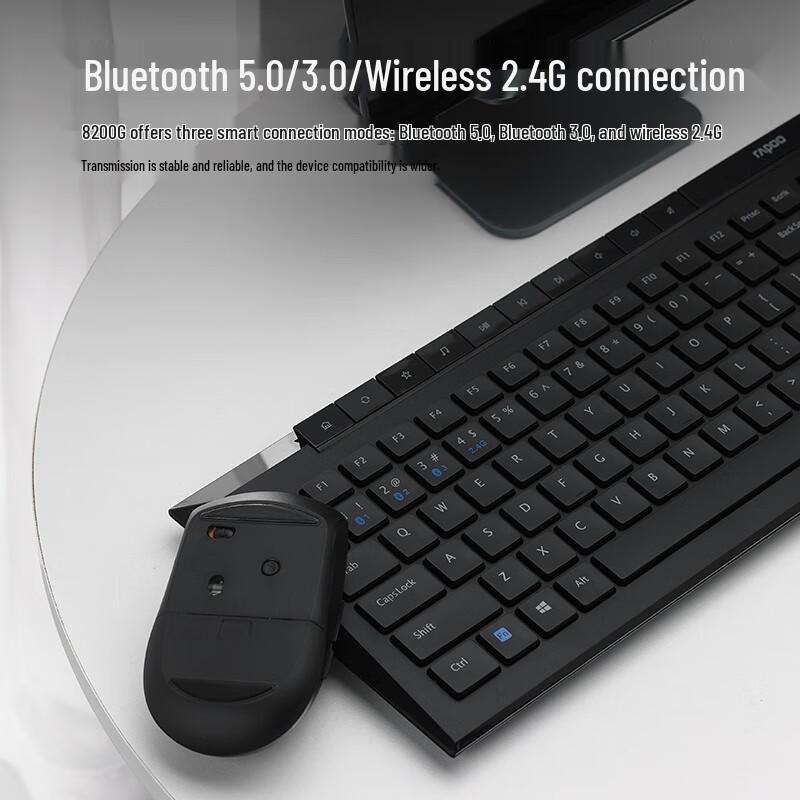 Rapoo 8200G Multi-mode Wireless Keyboard and Mouse Combo