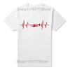 Summer Fashion Love Trumpet T Shirt Men Short Sleeve Cotton Oneck Heartbeat Tshirt Mans Music Tshirt