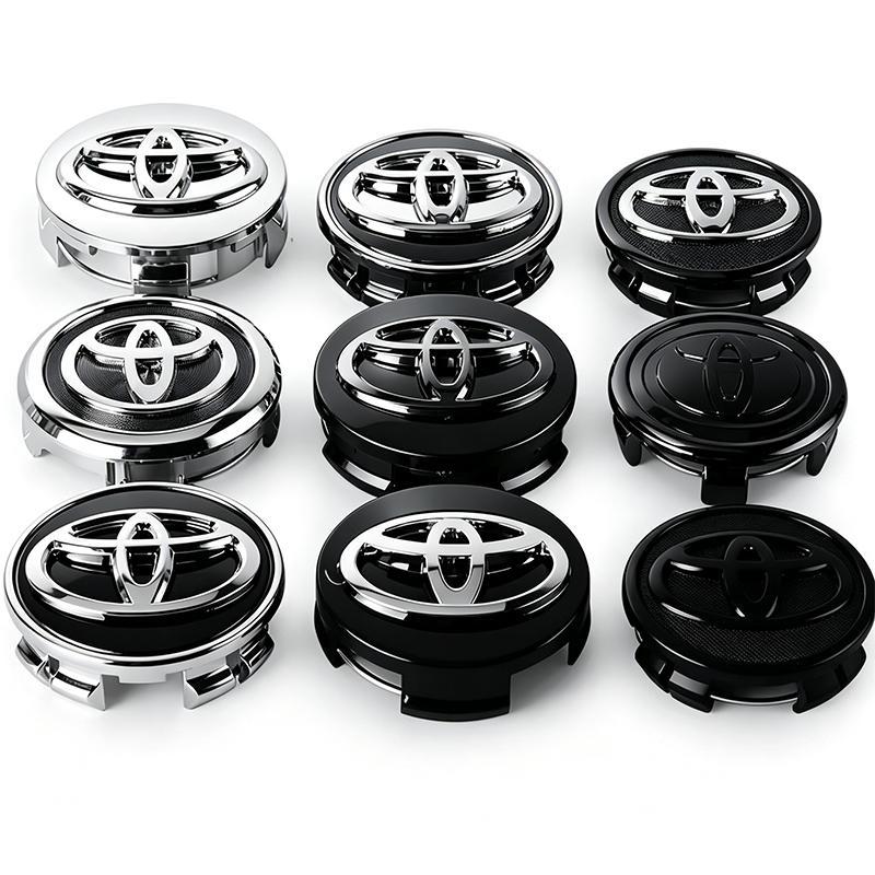 TRR24pcs 57mm 62mm Car Wheel Center Hub Cap For Toyota RAV4 Hilux Aygo Yaris Ractis Corolla Camry CHR Auris Tacoma Car Accessories