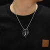 Pendentif Ailes d'Ange Charme Mode Populaire Acier Inoxydable Collier Créatif pour Hommes et Femmes Cadeau Bijou Personnalité