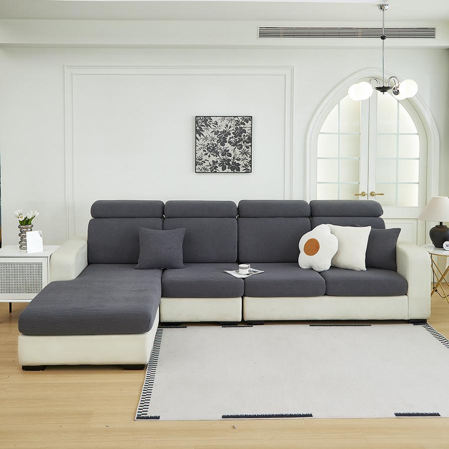 Four-season universal new solid color sofa hats jacquard all-inclusive sofa cushion covers non-slip breathable sofa hats wholesa