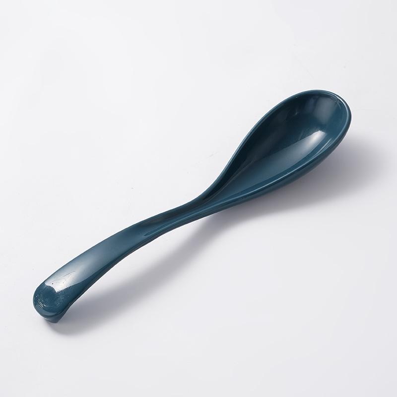 PP Material Soup Spoon, Long-handled Porcelain-like Soup Spoon, Household and Restaurant Ramen Spoon, Plastic Spoon