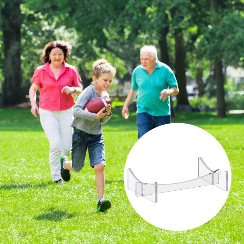 2Pieces Acrylic Sports Signature Ball Holder Stand for Displaying Basketballs Footballs Soccer Balls and More