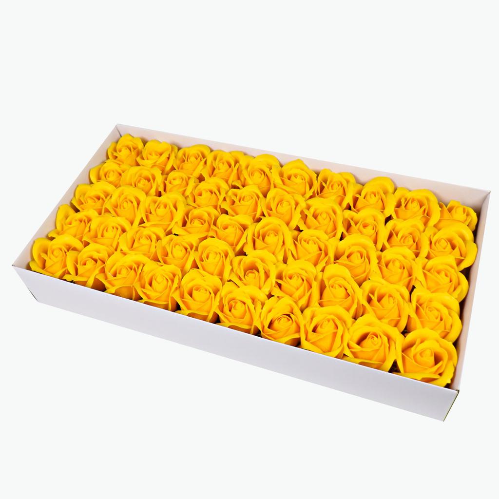50Pcs Artificial Flower Roses Heads Dia4.5cm Wedding Decor Flower DIY Handmade Soap Flower Valentine's Day Gift Roses