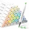 48/60Pcs Brush Tip Alcohol Markers Dual Tip Art Marker Set Portable Brush Markers  Drawing