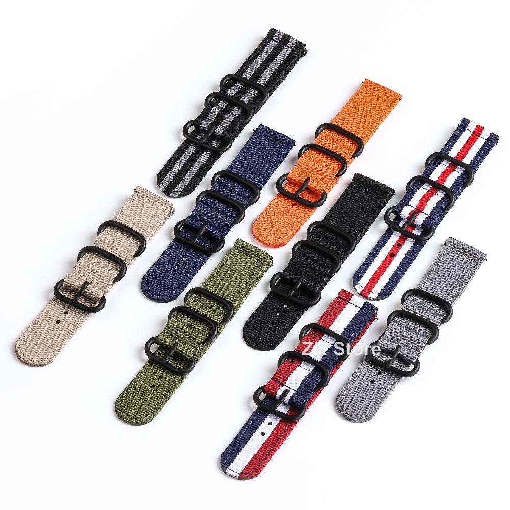 18mm 24 22mm 20mm Woven Nylon Watch Sport Strap Band For Samsung Galaxy 7 4 5 6 Gear S3 Classic Active 2 for Amazfit Fabric band