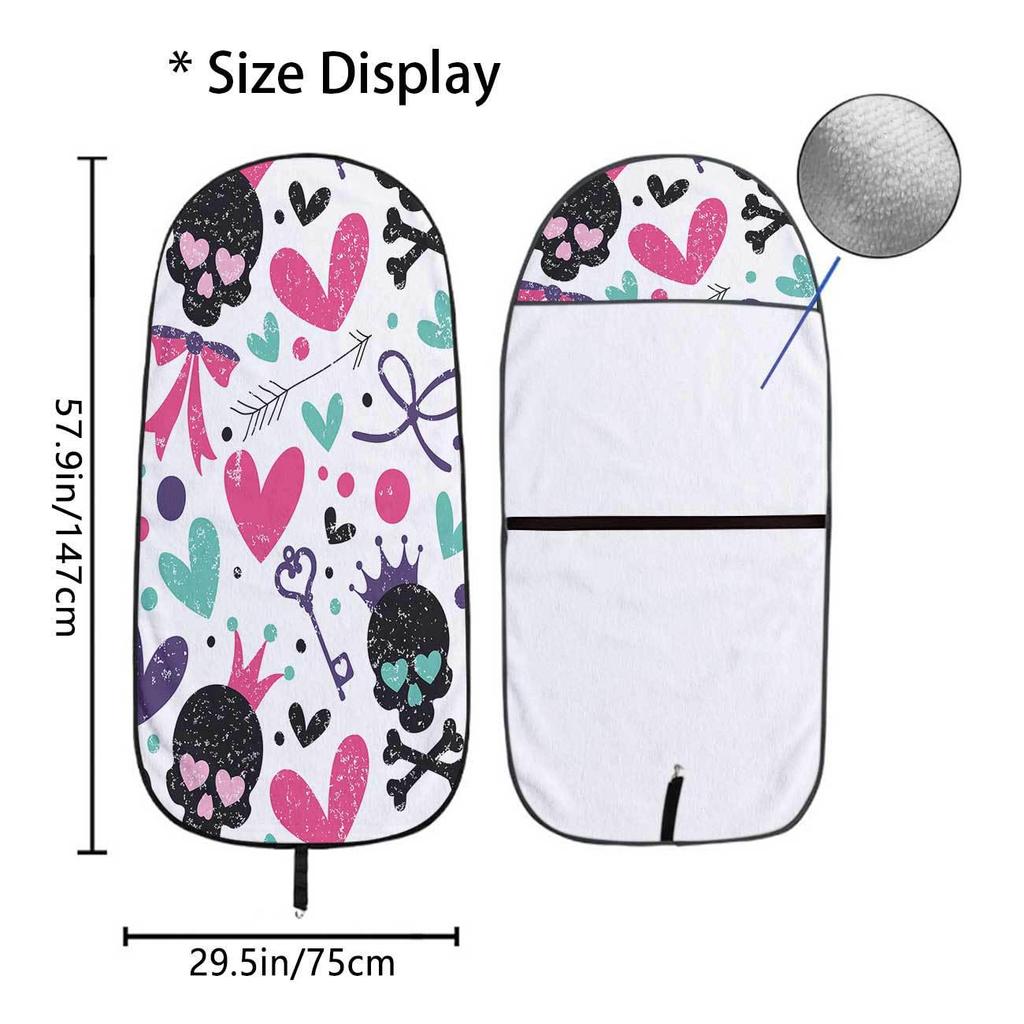 Universal Car Seat Towel Cover - Front Seat Protector for Gym & Workout, All-Season, Fits Most Vehicles