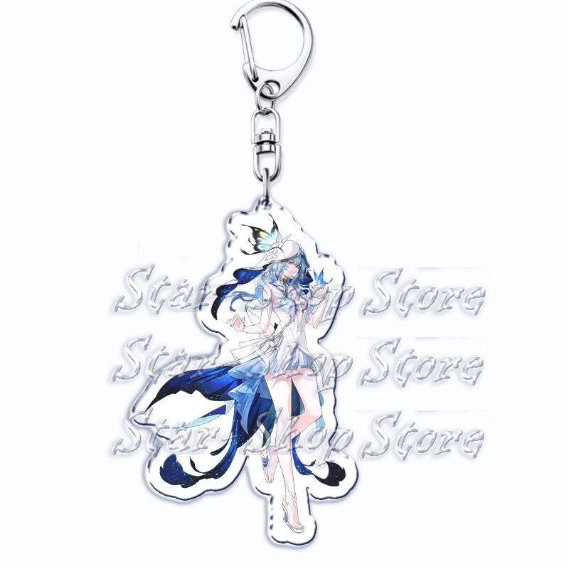 Klíčenky s postavami Wuthering Waves pro doplňky Taška Hra Prsten Klíčenky Šperky Gacha Jiyan Herní Hráči Přátelé Dárky