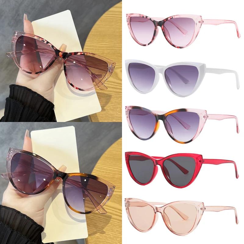 Classic Cat Eye Large Frame Sunglasses Women Men Fashion Sun Glasses Cycling Driving Eyeglasses Female Outdoor Shade UV400