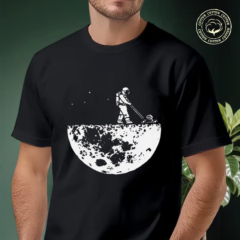 Blend Lunar Cleaner Printing Motorcycle T Shirt Cotton Men And Women Aesthetic High Quality Uni