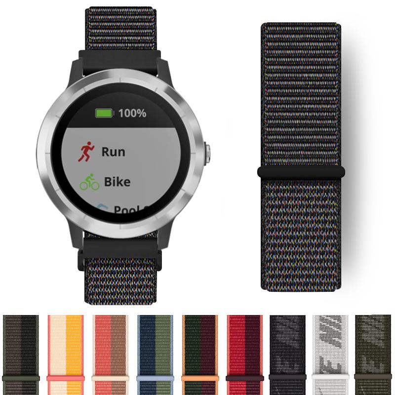 20mm 22mm Nylonarmband für Garmin Venu SQ 2 2s Forerunner 645 Smartwatch-Armband Armband Garmin Vivoactive 3 4 Armband