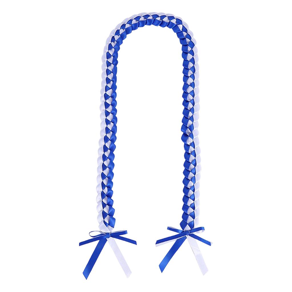 Handmade Ribbon Rope Class Of School College High School Graduation Double Necklace Leis Congratulation Party Gifts Bow Closure Jewelry For Women Men