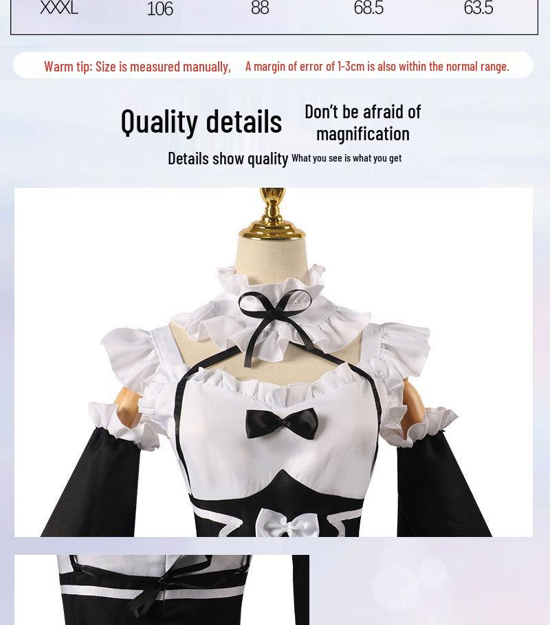 Rem & Ram Anime-Inspired Maid Cosplay Outfit