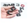 BREAUX 1 Set Matte Black ABS Car Trunk Rear Number Letters Word Badge Emblem