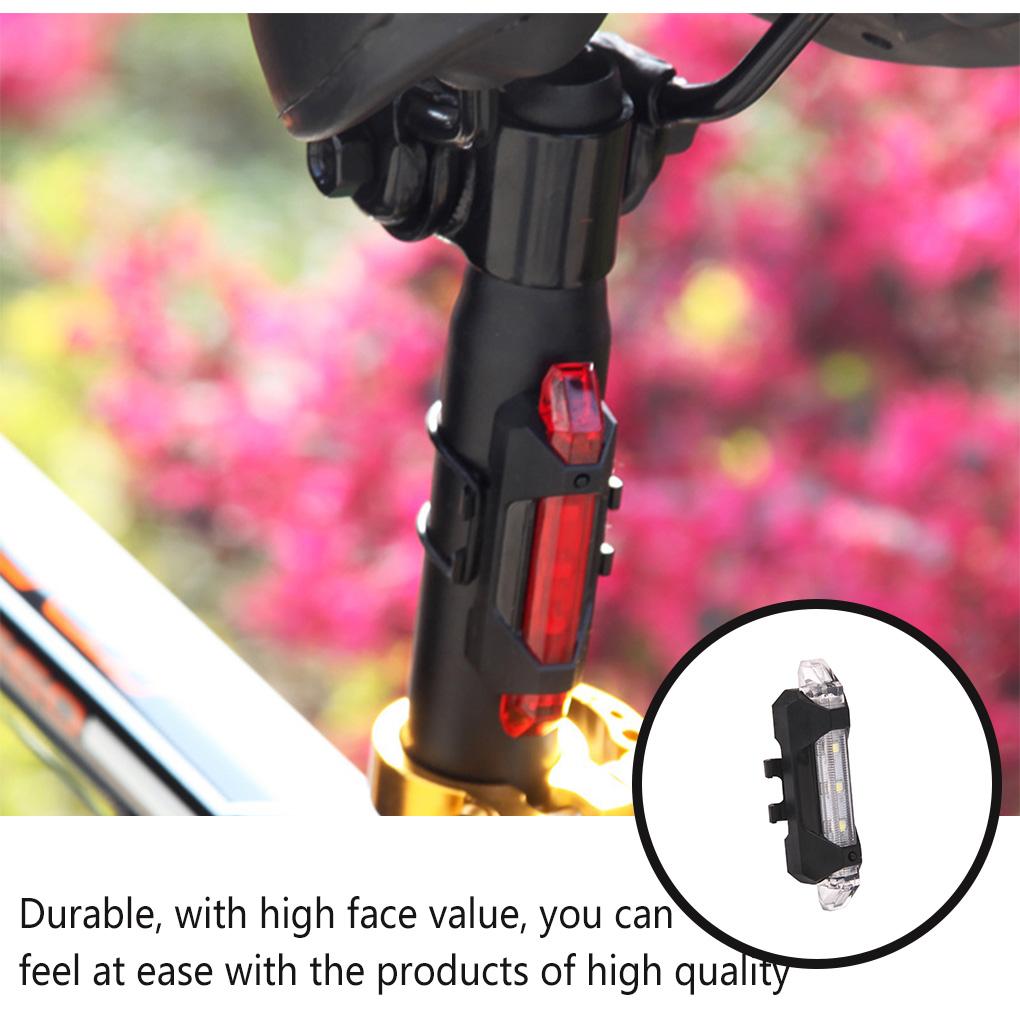 Bike Tail Light Multi Lighting Modes Rear Lamps Rechargeable Waterproof Cycling Warning Lights Household Shop Riding Accessories