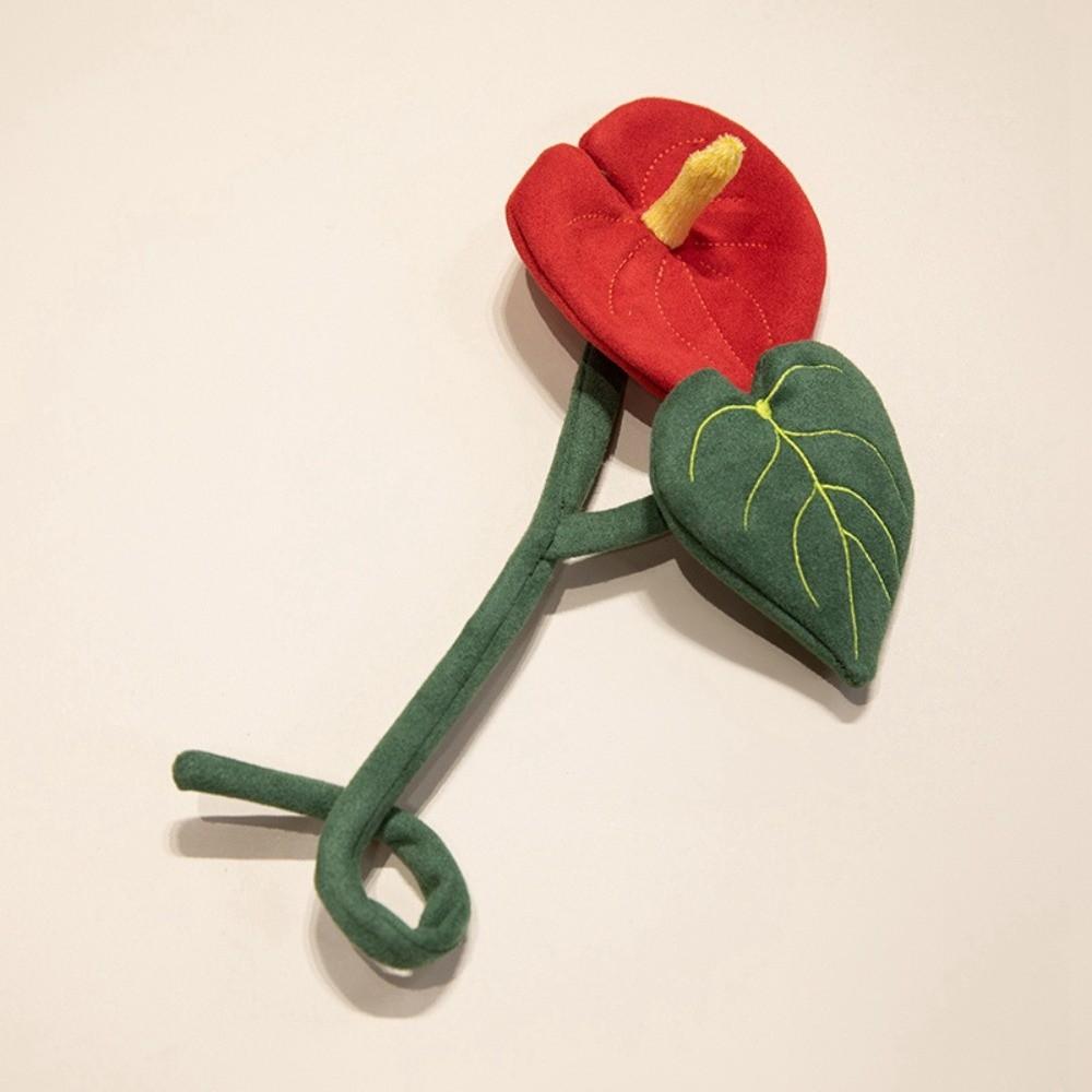 Twist Stick Handmade Felt Flower Bendable Wire Stem Flexible Iron Wire Artificial Floral Bouquet Artificial Single Stem Bouquet