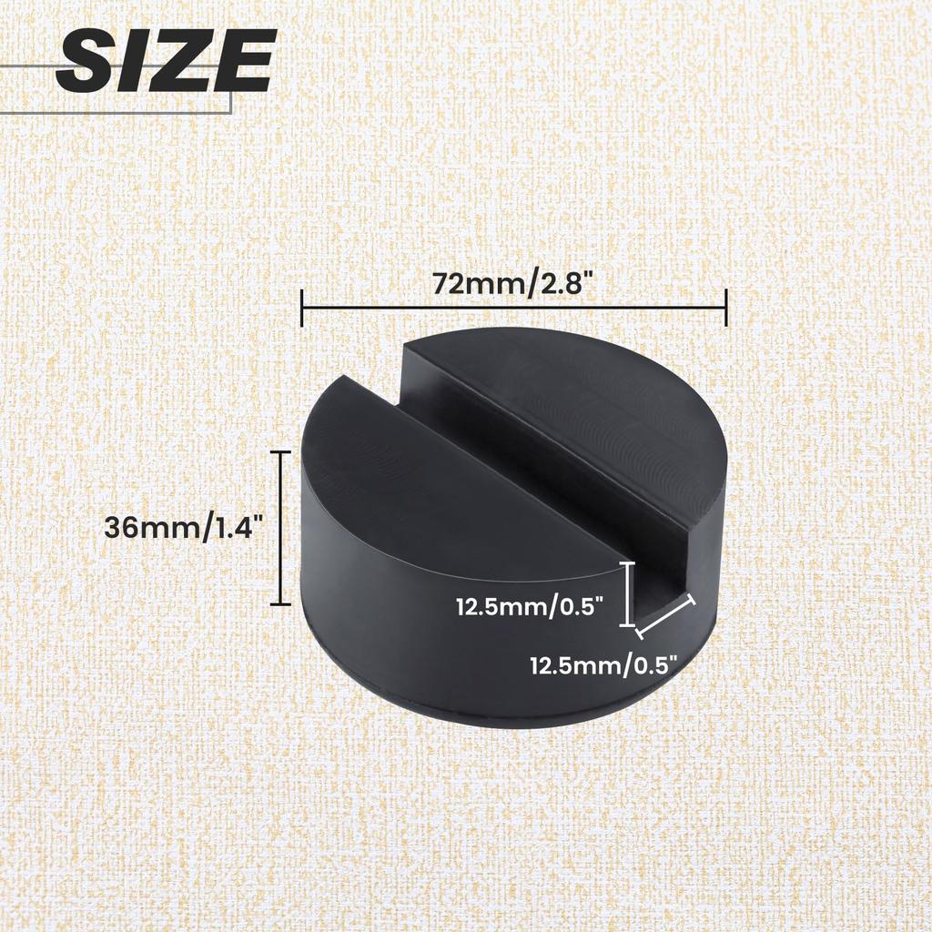 LEONTOOL Jack Pad Rubber Jack Pad Rubber Jack Up Adapter Rubber Jack Up Adapter