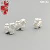S999 Sterling Silver 3D Zodiac Horse Bead Charm for DIY Jewelry