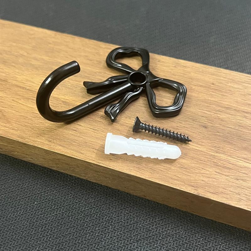 Customized Gold Bowknot Wall Hook for Coats, Hats, and Bags
