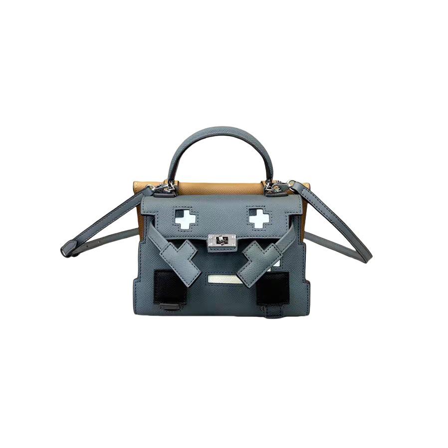 Little Red Book High-End Genuine Leather Mini Kelly Crossbody Handbag