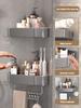 Bathroom Shelf Corner Rack Organizer Shelves  Rack Hanging Accessories Organizer Supplies Bathroom Shelf Holder Corner Shelves