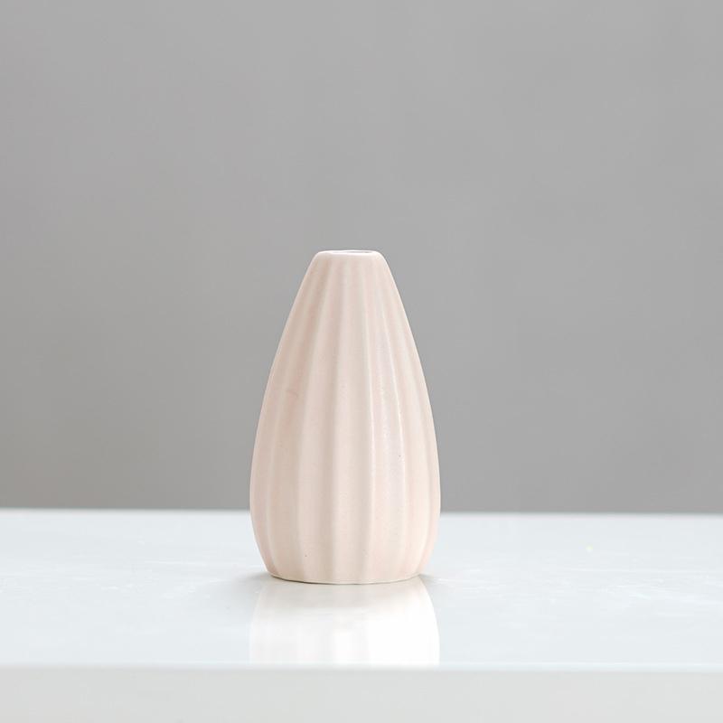 Simple Ceramic Mini Vase Incense Bottle, Hotel Home Decoration Perfume Diffuser, Living Room Office Dry Flower Hydroponics
