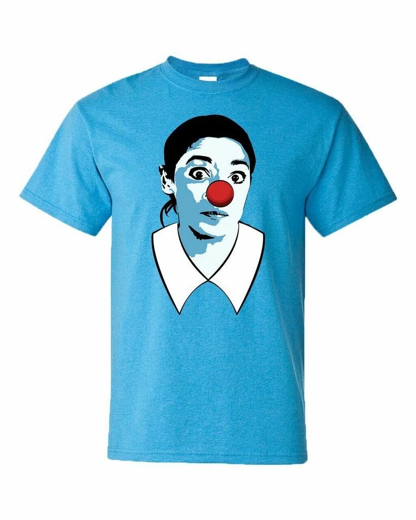 Funny Political Alexandria Ocasio-Cortez Clown Adult Short Sleeve T Shirt Mens Kids Womens Tops Tees Unisex