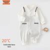 European-Style Velvet Cotton Baby Jumpsuit: Soft Long Sleeve Bodysuit for Newborns