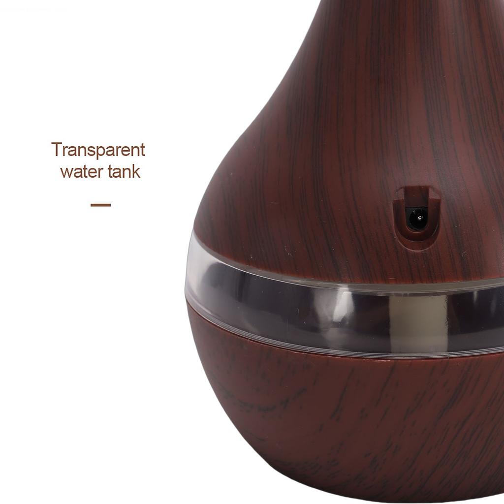 USB Mini Aromatherapy Humidifier 300ML Essential Oil Diffuser with 7 Color LED Lights for Home and Office