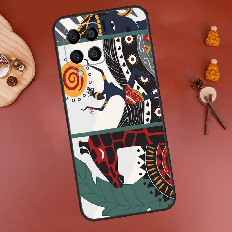 Tribal Aztec Geometric Colour Case For Samsung Galaxy M33 M21 M31 M16 M36 M56 M53 M13 M12 M32 M52 M15 M55 M14 M35 M34 M54