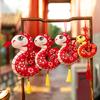 Red Chinese Knots with Tassels Good Fortune Tree Ornaments 2025 Year of Snake Lunar Year Hanging Pendants Spring Festival Decor