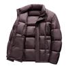 2025 Men's Winter Trendy Stand Collar Warm Down Jacket: 50% White Duck Down, Cold-Resistant Casual Outerwear