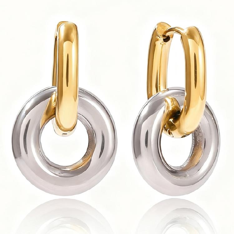 Elegant Hoops Earrings Stainless Steel Jewelry For Daily Wear Special Occasions