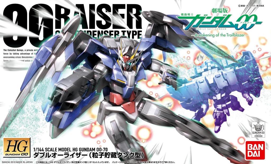 HG Double O Raiser Kondensatoranzug Gundam 1/144 GN-0000+GNR-010 (GN-Typ) (Handy 00)